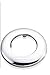 YUZP [10-Pack] Chrome shower flange, 1/2-Inch pipe escutcheon, Flange Plate Pipe wall Cover for 1/2