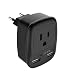 European Plug Adapter, TESSAN USA to Most of Europe Outlet Travel Adapter with 2 USB Charging Ports - 3 in 1 Europlug Power Adaptor -Type C Plug primary