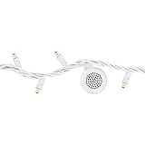 Bright Tunes Decorative String Lights with Bluetooth Speakers, Warm White LED Lights, White Cord