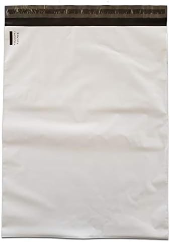 PACKZON Poly Mailers Shipping Envelopes Self Sealing Bags White 2 mil (12" x 15.5", 500)