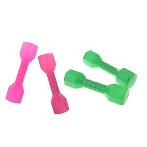 Perfeclan 4 Pcs Plastic Hand Dumbbells for Kids Weights Fitness Home Gym Exercise Children Exercise Fitness Sport Toy