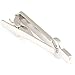 Men's Fashion Necktie Tie Clips Bar Silver Initial Letter A-Z (J)