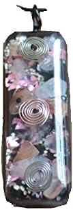 Love Blossom - Orgone Pendant - Rose Quartz, Rhodochrosite, Quartz, Iron Oxide (Black Cord)
