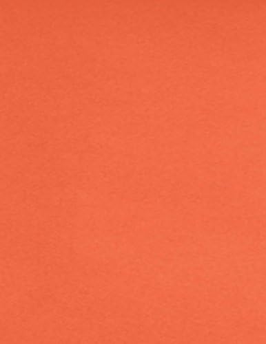 8 1/2 x 11 Cardstock - Bright Orange (500 Qty.)