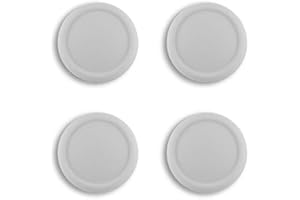 eXtremeRate PlayVital Switch Joystick Caps, Switch Lite Thumbstick Caps, Silicone Analog Cover for OLED Joycon Thumb Grips - Light Gray