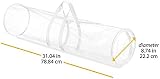 RAM Christmas Cylinder Gift Wrap Storage Bag with Handles PVC Clear Organiser view 7