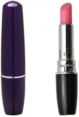 ShowJade Hot Lipstick Vibrator Silicone Adult Sex Massage Toy (Black)