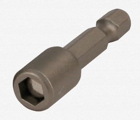 Wiha Nut Setter 5.0 x 55mm OAL Magnetic on 1/4" Hex