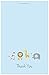 50 Safari Animals Baby Shower Thank You Cards (Light Blue)