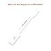 Mobi Lock Thunderbolt/Mini-DisplayPort to HDMI Adapter | Compatible to Mirror Your MacBooks & PC Screen to Your Monitor & Projector | 20cm White Gold-Plated Cable | Does NOT Work with Smartphones