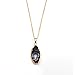 JOYA GIFT Geode Agate Druzy Natural Stone 14k Gold Plated Necklace Gifts for her