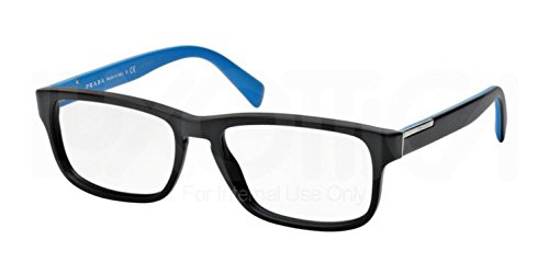Prada PR07PV Eyeglass Frames 1BO1O1-5617 - Matte Black PR07PV-1BO1O1-56