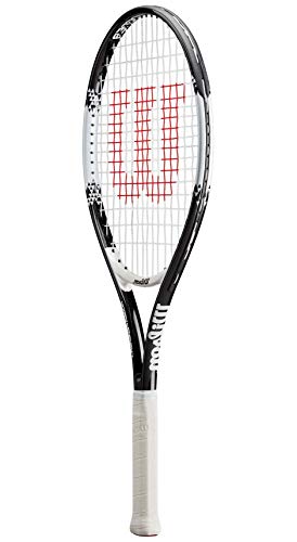 Wilson-Roger-Federer-Raqueta-de-Tennis-Unisex-Youth-BlackRed