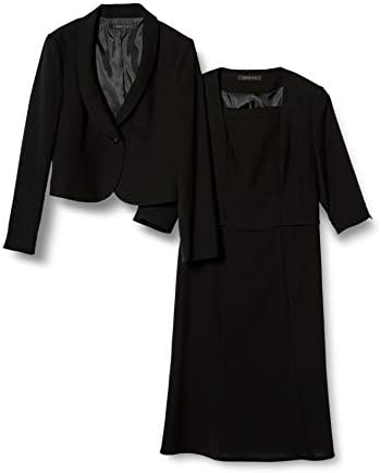 カレット ブラックフォーマル 前開きワンピーススーツ ウォッシャブル レディース Cybermondayサイバーマンデー21