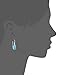 Sterling Silver Turquoise Genuine Stone Teardrop Earrings