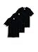 Jockey Men's Undershirt Classic V-Neck - 3 Pack, Black, L