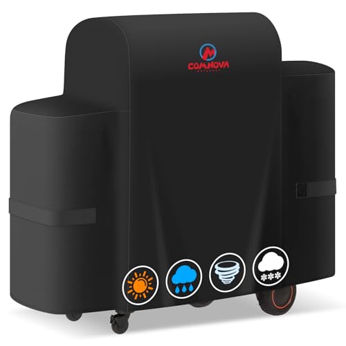 Comnova Grill Cover for Traeger Timberline 850 - Premium Wood Pellet Smoker Cover for Traeger Waterproof & Heavy Duty, 600D Pellet BBQ Accessory for Treager Timberline 850 Grills (BAC359)