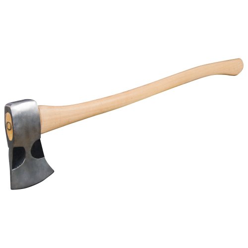 Ludell 12255 Hickory Wood Handle Axe, Polished and Sharpened Blade, Premium Bit, 3.5lb, 36" Handel Length
