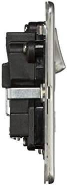 Knightsbridge SFR7000MW Screw Less 13A 1G DP Switched Socket White view 2