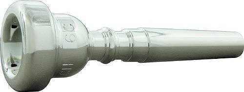 Bach 3516BM Silver Plated 6BM Cup Trumpet Mouthpiece, Medium Deep
