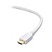 Cable Matters [Premium Certified] White HDMI Cable 3 ft (Premium HDMI Cable) with 4K HDR Support