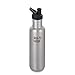 Klean Kanteen Classic Stainless Steel Single Wall Non-Insulated Water Bottle with Sport Cap, 18-Ounce, Brushed Stainless (Discontinued)