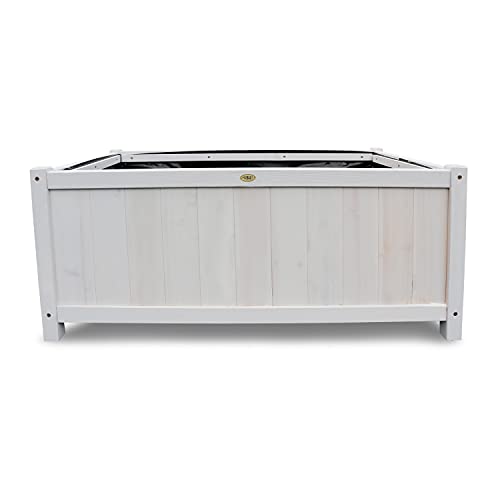 HABAU Pflanzkasten, hellgrau, mit Pflanzfolie, 79 x 46 x 35 cm