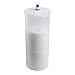 iDesign Orb Plastic Toilet Tissue Roll Reserve Organizer for Bathroom, Vertical Free Standing Compact Organizer, Holds 3 Rolls of Toilet Paper, Clear