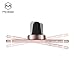 NEW 2017 Magnetic Car Mount Air Vent Phone Holder 360° Rotation Strong Aluminium Universal For Smartphones and Mini Tablets by MCDODO (Rose Gold)