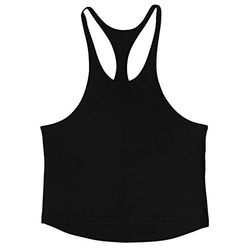 Mens Y-Back Muscle Stringer Tank Tops Workout Training Sleeveless Shirts