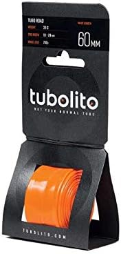Tubolito S-Tubo 700C X 18-28mm Presta Tube, 60mm Valve,Orange, 700 x 18-28 mm