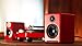 Audioengine A2 Plus 60W Powered Desktop Speakers, Built in 24Bit DAC and Analog Amplifier (Red)