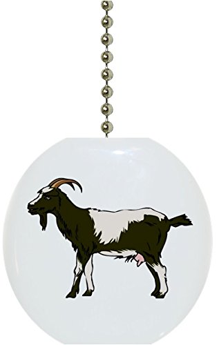 Goat Farm Animal Solid Ceramic Fan Pull