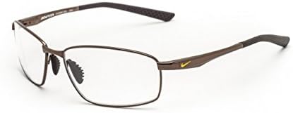 Designer Radiation Leaded Protective Eyewear in Full Rim Metal Frame - Avid SQ - Walnut Brown - 57-16-135mm