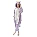 Emolly Fashion Adult Unicorn Animal Onesie Costume Pajamas for Adults and Teens (Medium, Purple)
