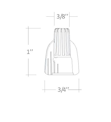 200 PCS Yellow Winged Wire Connectors, Easy Twist-On Ribbed Cap - UL Listed and CSA Certified