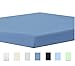 Fitted Sheet Queen Blue - Deep Pocket Brushed Microfiber Sheets, Breathable, Extra Soft Bedsheet and Comfortable - Wrinkle, Fade, Stain and Abrasion Resistant - by Design N Weaves