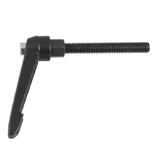 uxcell 60mm Lever M8 Threaded Blk Machinery Adjustable Handle
