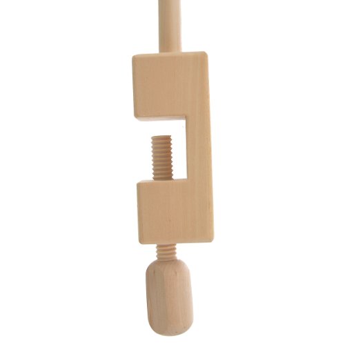 Housweety Wooden (Birch) Umbrella Swift Yarn Winder Holder , Medium - Thumbnail 2