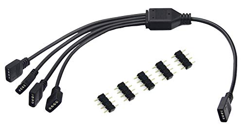 Micro Connectors F04-RGB04-50 50cm 1 to 4 RGB Splitter Cable