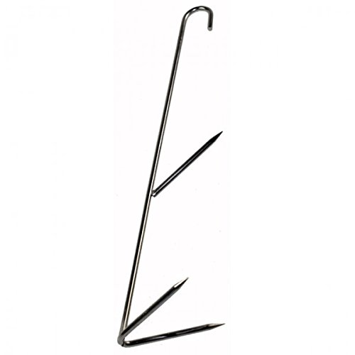 5 Pack of smoking hooks fish hooks hook fish 22 cm/3 mm stainless steel