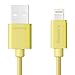 [Apple MFi Certified] Lumsing® PVC Sync Charging Lightning Cable (8-Pin 3.3 Feet/1M) for Apple Devices iPhone 6S, 6 Plus, 5, 5S, 5C, iPad 4, iPad Air, iPad Mini (Yellow)
