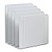 Acrimet 4 Section Vertical Metal File Sorter, Desktop File Organizer, Compact and Efficient Solution for Papers & Folders - White Color