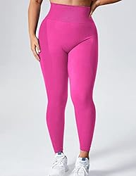 YEOREO Women High Waist Workout Gym Smile Contour