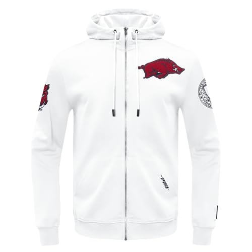 Pro Standard Mens Ncaa University Of Arkansas College Classic Chenille Full Zip…