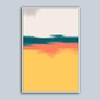 SignwinSIGNFORD Framed Canvas Home Artwork Decoration Abstract Color Canvas Wall Art for Living Room, Bedroom - 24x36 inches