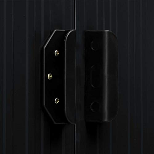 Tidyard Metall Gerätehaus Groß mit holzunterstand, Gartenschrank Wetterfest, Geräteschuppen, Gartenhaus Outdoor… – Bild 7