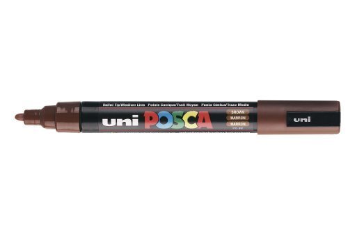 UNI-BALL POSCA MARKER PEN PC-5M - BROWN - Single Pen