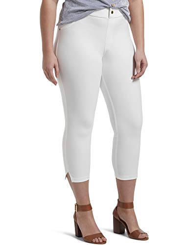 Ankle Slit Essential Denim Capri Leggi 