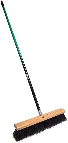 American Select Tubing PBRA18002 Rough-Surface Push Broom with Green/Black Handle